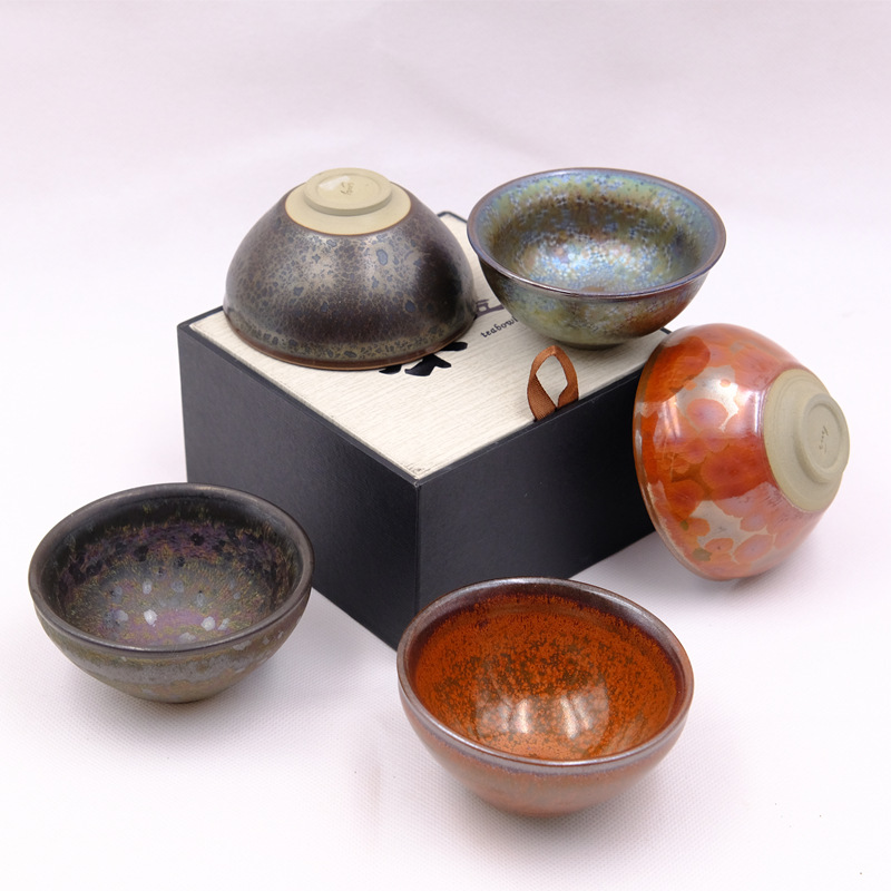 特价清仓批发建盏茶杯 油滴茶具陶瓷杯主人杯 单杯功夫茶具礼盒装|ms