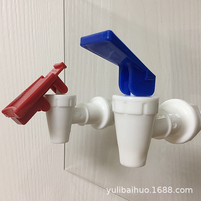 Universal water dispenser faucet internal and external wire water extractor plastic water nozzle with child lock anti-scald safety water valve