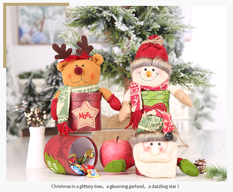 Haube New Christmas Decoration Supplies Karton Candy Candy Candy Candy Candy Candy Candy Box Obst Candy display picture 5