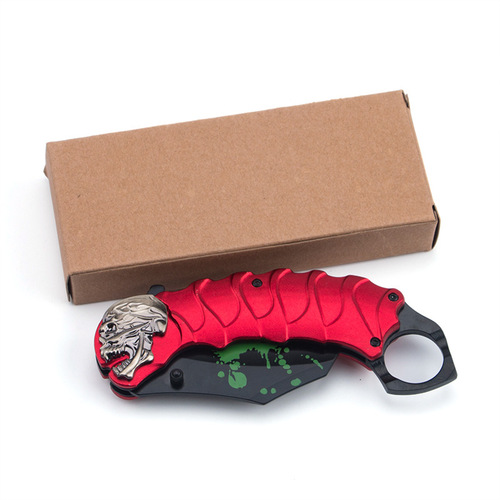 Outdoor foldable multi-functional survival knife F108 small knife High hardness camping self-defense knife Fruit knife