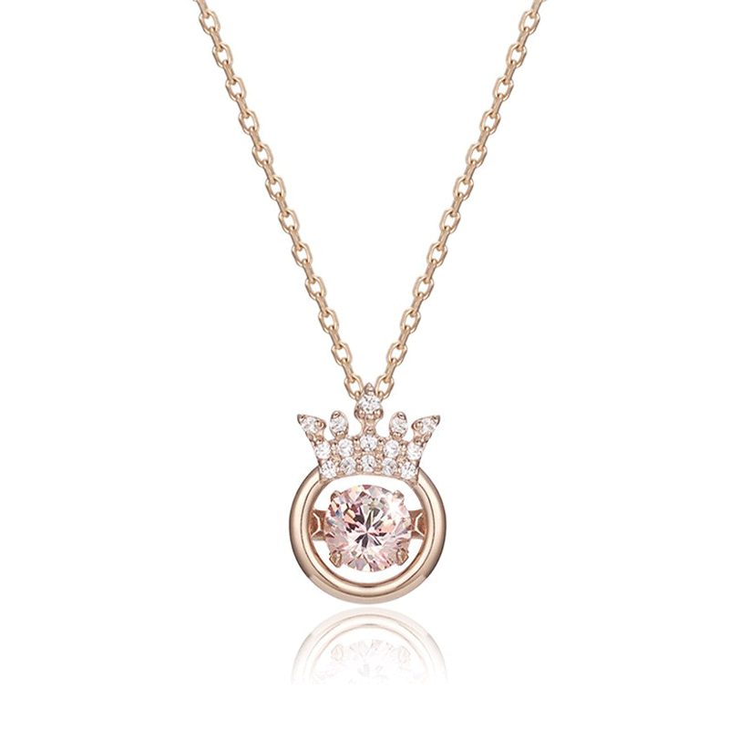 Any Pretty jewelry S925 Crown Dance Necklace
