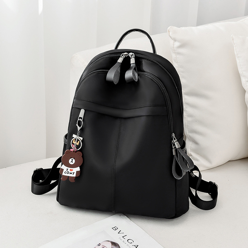 2020新款潮大容量女士牛津布双肩包韩版书包尼龙休闲旅行背包学生|ru