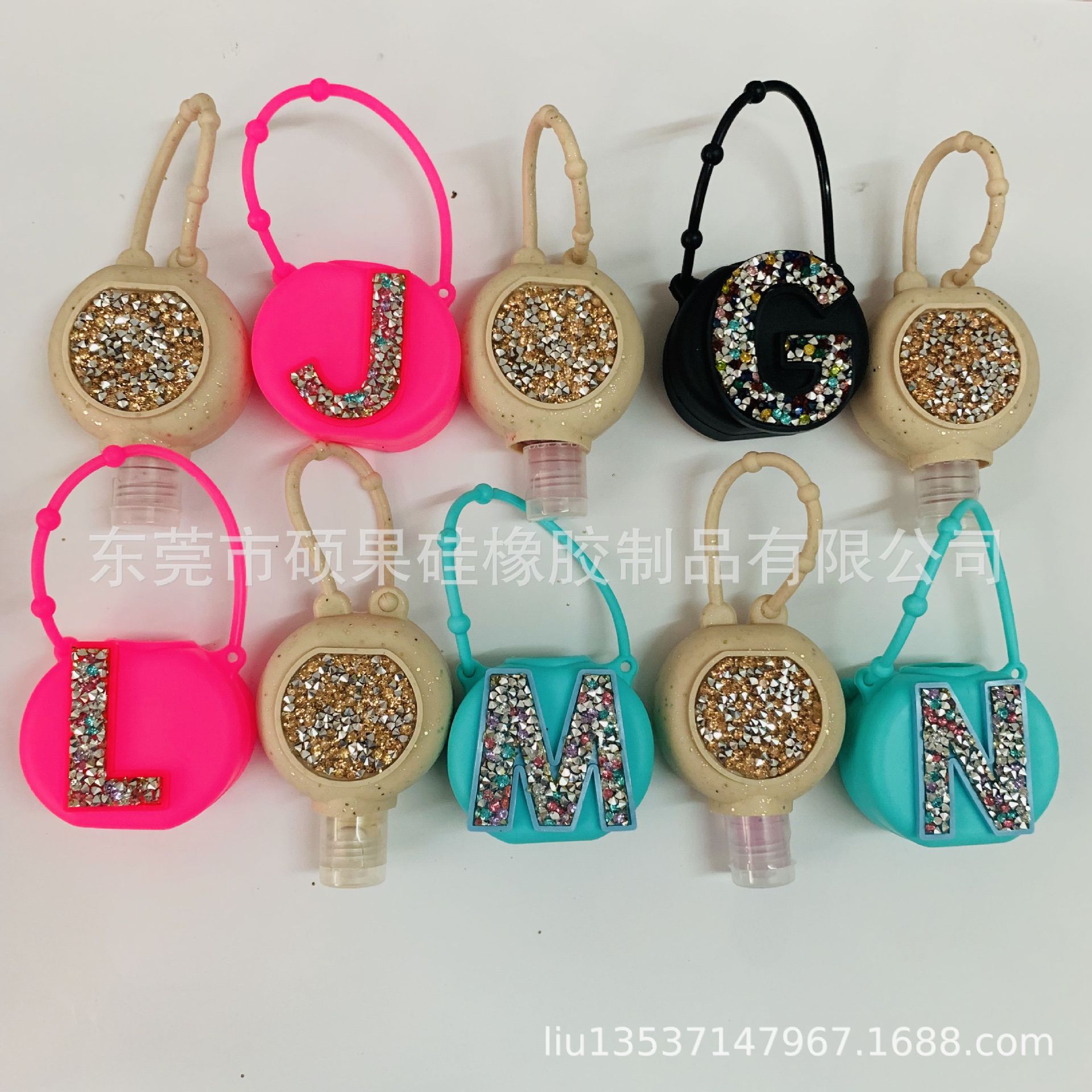 随身便携卡通洗手液硅胶瓶套 PVC滴胶卡通硅胶挂套