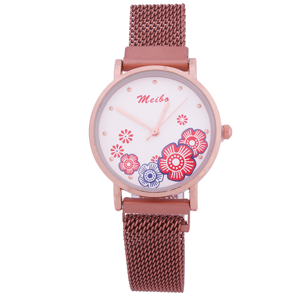 Commerce Extérieur Populaire Style Aimant Montre Coréenne Style National De Femmes Quartz Montre Tempérament Milan Sangle Montre En Stock En Gros display picture 10