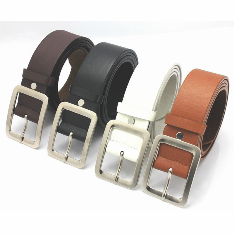 Korean casual belt Men's PU Japanese pin...