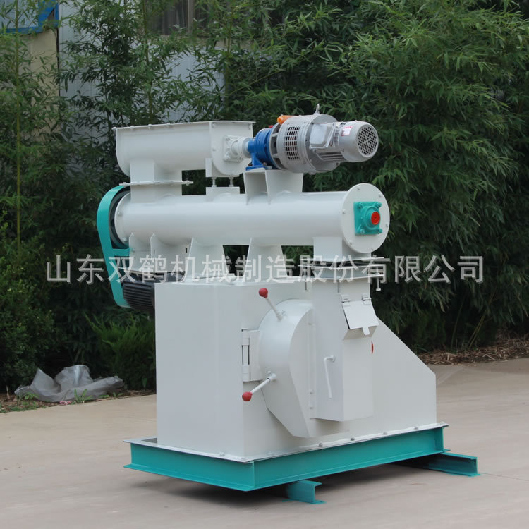 猪牛羊饲料制粒机 秸秆牧草制粒机 卧式环模颗粒机 时产1-5吨