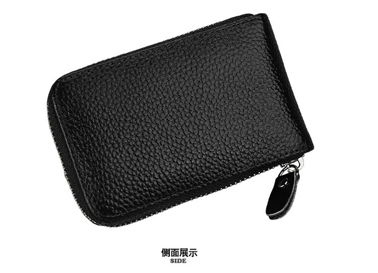 60g Weight Zipper Closure Type Business Occasion Genuine leather Material Solid Color Pattern Unisex Gender Coffee, Royal Blue, Orange, Dark Blue, Pink, Purple, Red, Green, Yellow, Black Color Unisex Solid Color Genuine Leather Coffee Royal Blue Orange Zipper Card Holders 21