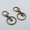 Matte keychain with zipper, copper bag, pendant, factory direct supply, 33mm