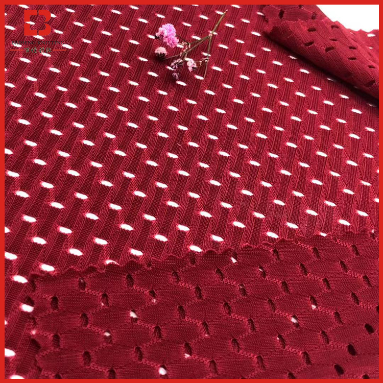 长乐网布锦氨洞洞布 四面弹力布 运动服网布吸湿排汗内衣氨纶网布