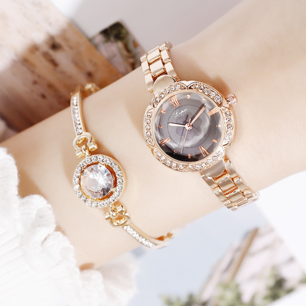 Casual Flower Snap Button Quartz Men's Watches display picture 5