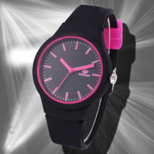 外贸WISH爆款硅胶运动简约刻度手表韩版时尚糖果色学生石英表女表