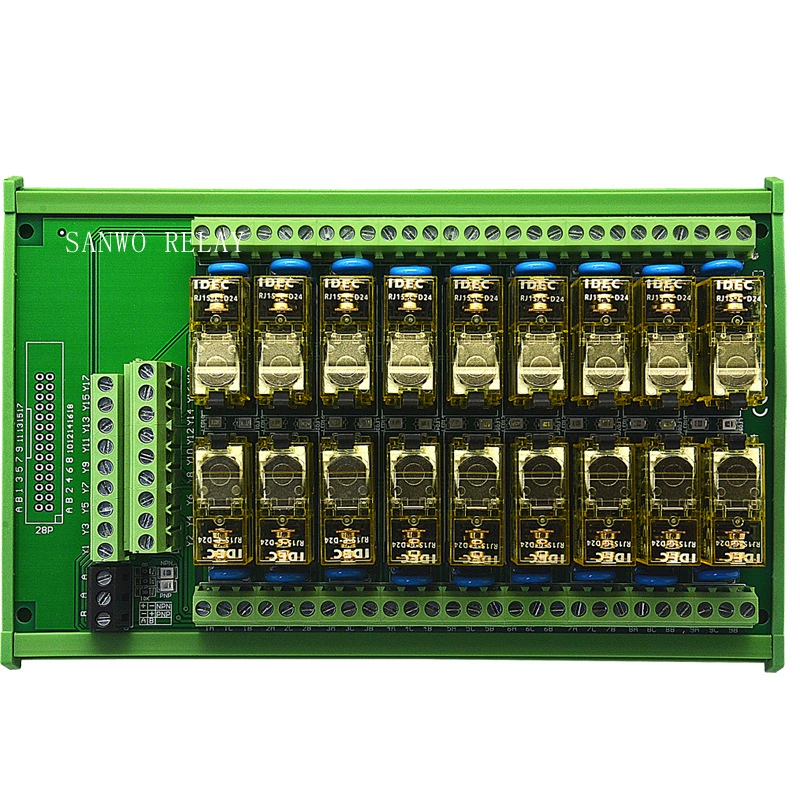 18-channel Hequan relay module PLC amplifier board controller universal transfer photosensitive patch module 12V