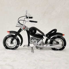 [New Medium Harley] Creative handmade motorcycle aluminum wire model metal home furnishings street stall crafts