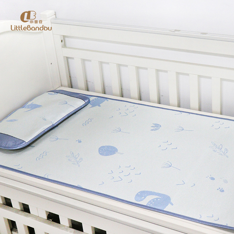 【小斑豆】儿童冰丝凉席 九洲鹿冰丝席面料 云母凉席冰丝凉席面料