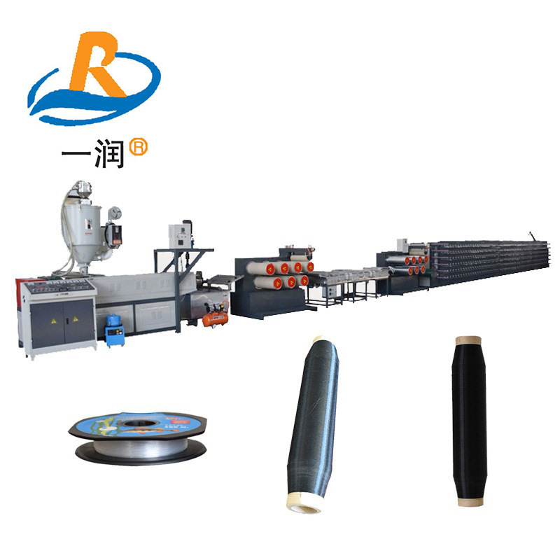 莱州一润机械PE建筑工程线广线拉丝机组鱼线工程绳拉丝生产设备