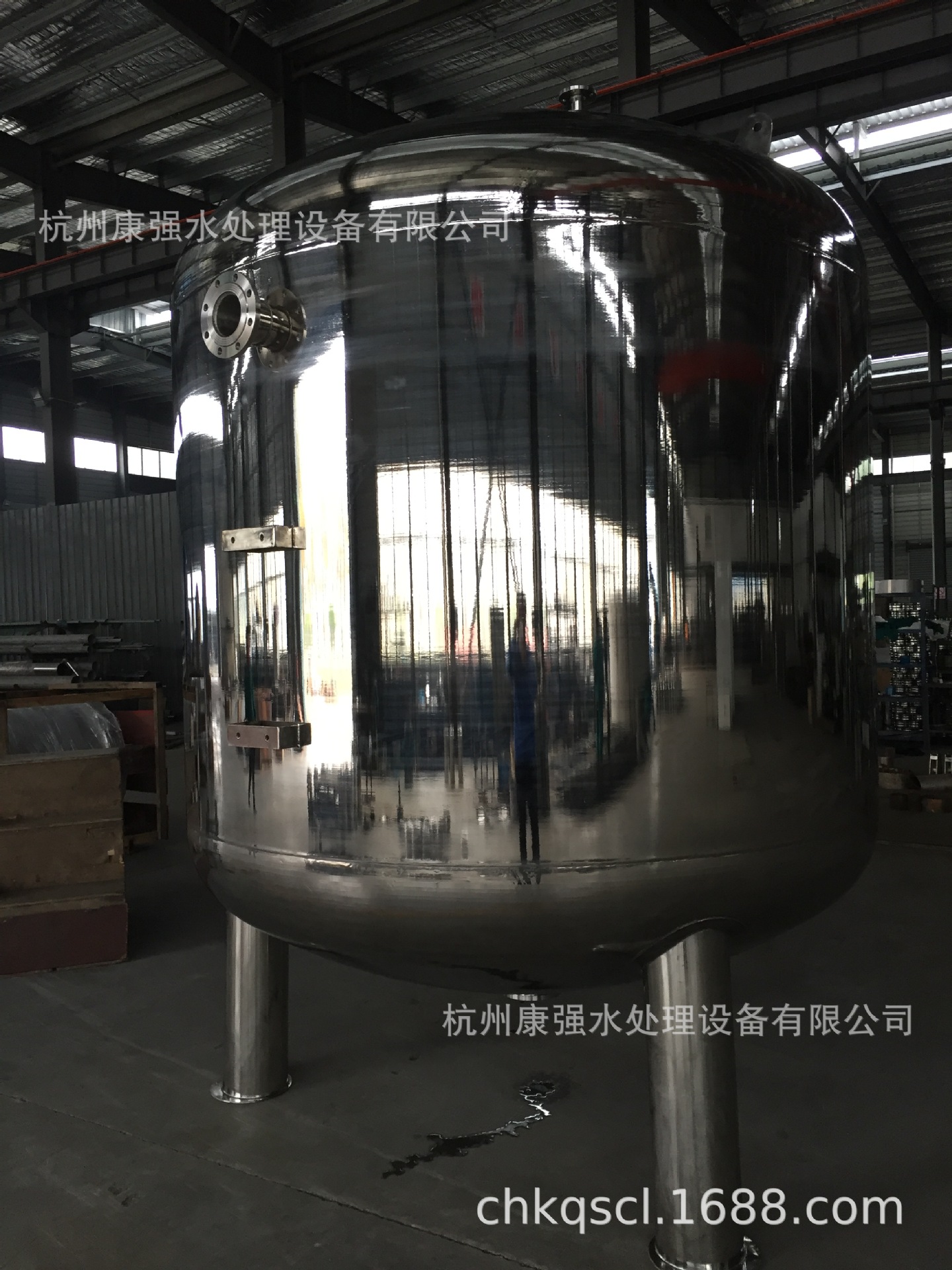 50T/H处理量 不锈钢衬胶活性炭过滤器 配U-PVC管路
