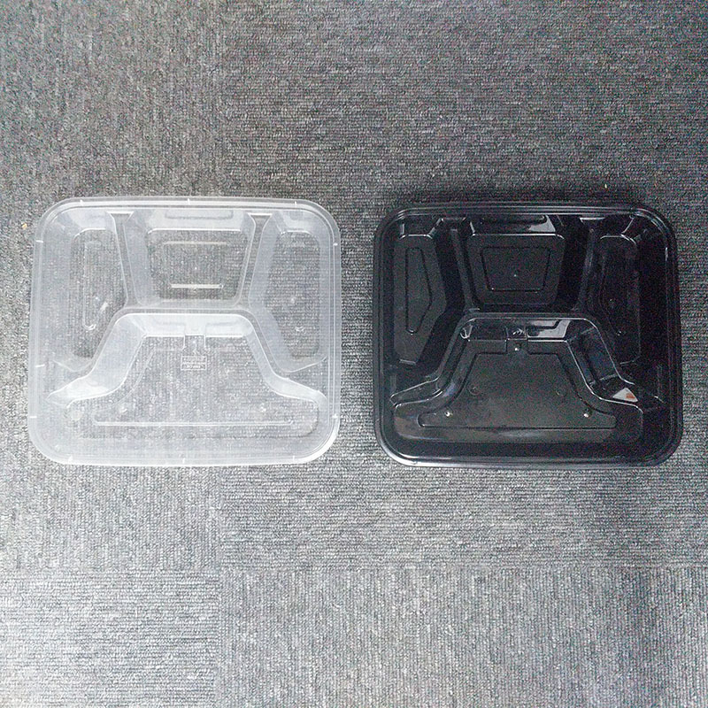 一次性4格打包塑料餐盒注塑外卖打包盒饭盒快餐打包盒-阿里巴巴