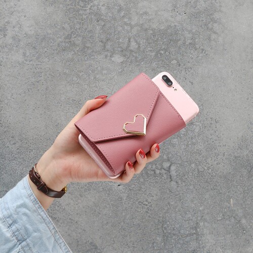New version of wallet women's short fashion three-fold wallet student fresh and simple mini wallet cross-border wholesale