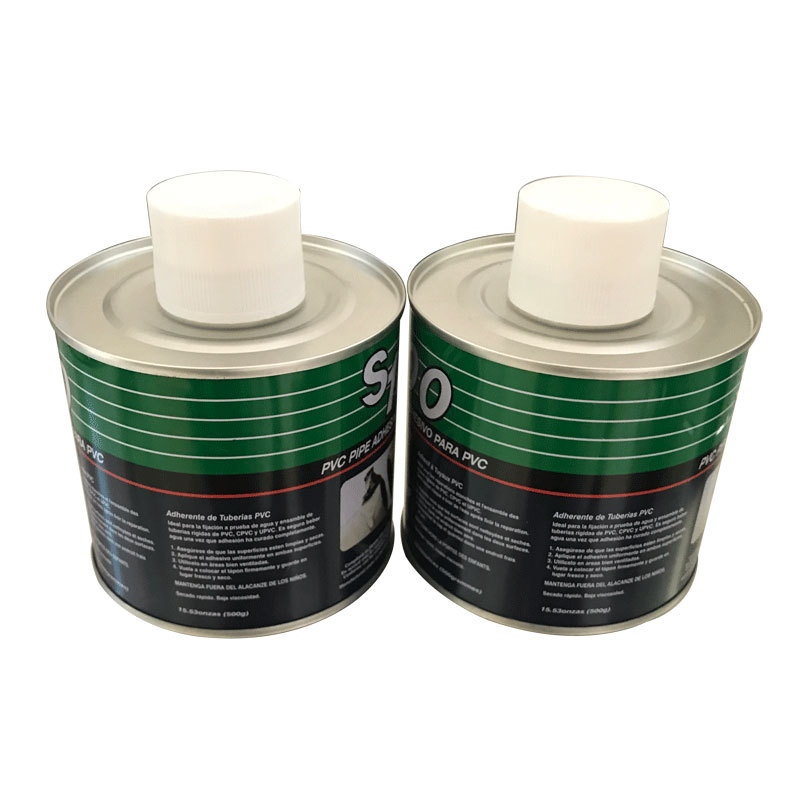 印铁罐 印铁胶水罐 S100 500g胶水罐 pcv胶水圆形铁罐 塑料盖带刷