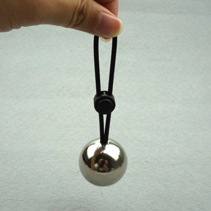  Male heavy ball stretcher gravity ball with sponge protective ring, 10×5×5 cm, 0.15 kg