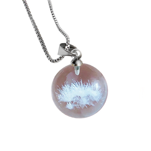 Unnatural white ghost crystal loose beads pyramid white crystal clear glass beads diy pendant accessories wholesale