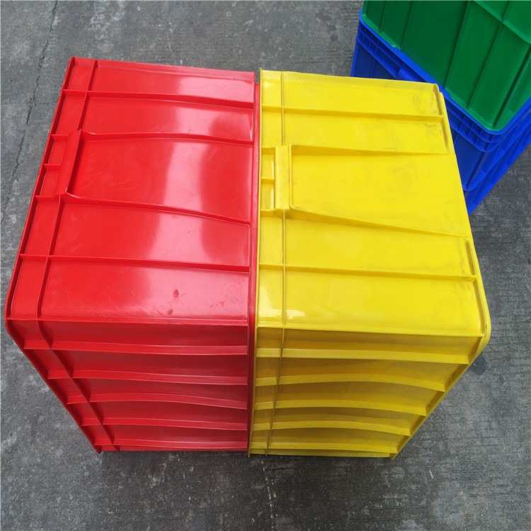 广州塑料胶周转箱600*500*360MM深圳防静电物料箱 10号新料塑胶箱