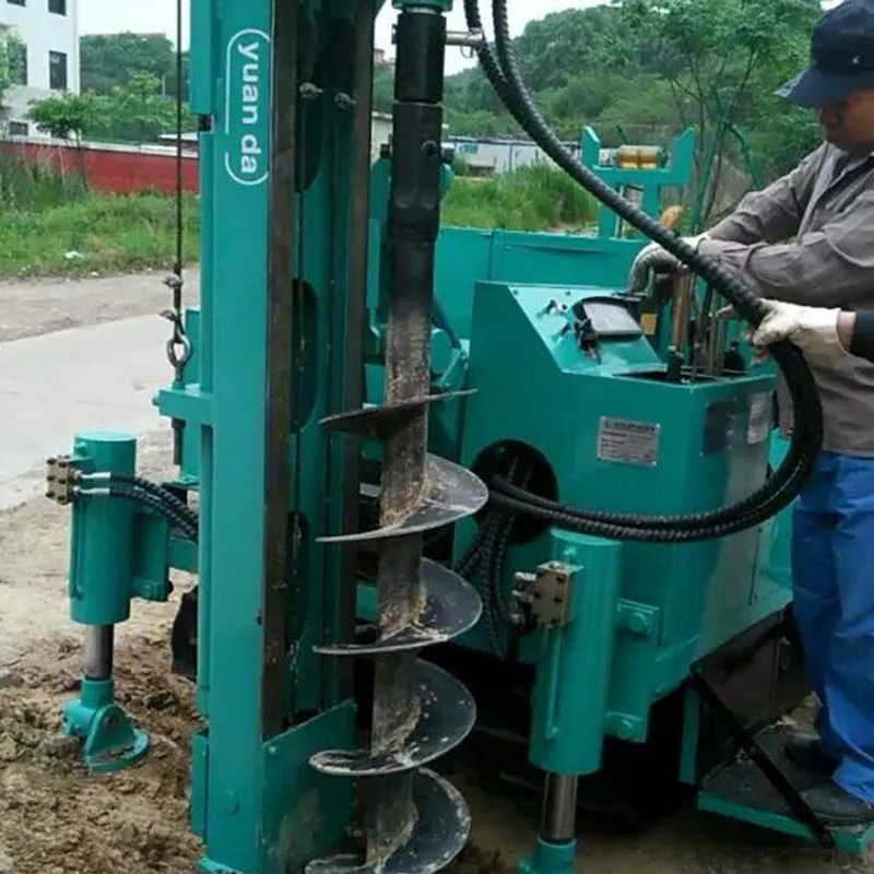 挖掘机用螺旋钻 风能太阳能光伏桩螺旋钻机 液压动力头螺旋钻