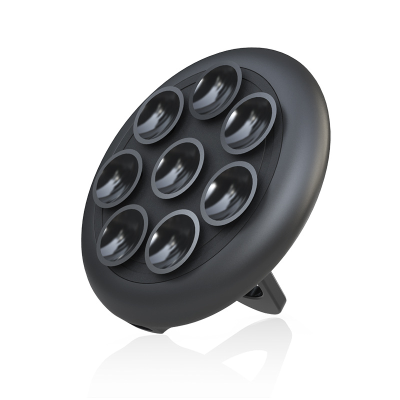 新款私模OEM禮品訂制Qi認證10瓦指環扣吸盤手機支架無線充電器