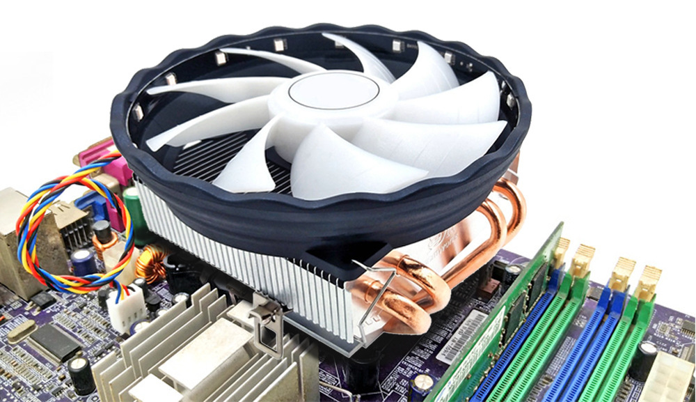 冰魔CPU散热器 台式主机电脑四铜管彩色通用平台静音温控CPU风扇-阿里巴巴