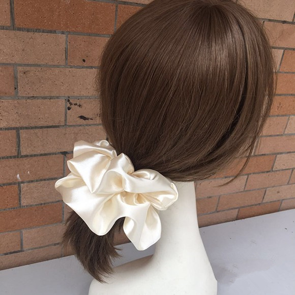 Fashion Solid Color Cloth Handmade Hair Tie 1 Piece display picture 1