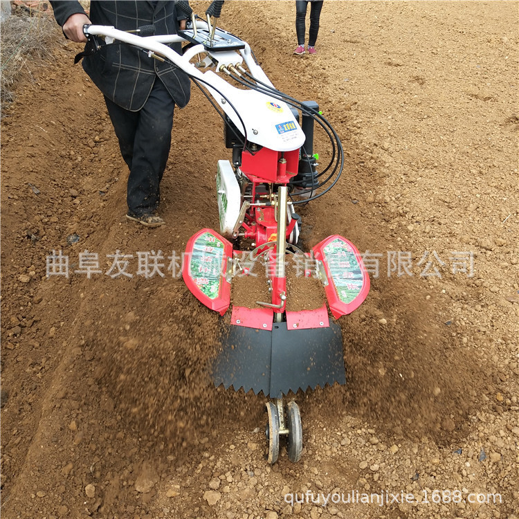多功能果园除草松土机 大葱大姜种植开沟培土机 小型除草旋耕机03