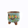 Horticultural Korean Multisani Mini Pot Zakka Ceramic Thumb Pot color hand -painted multi -meat basin