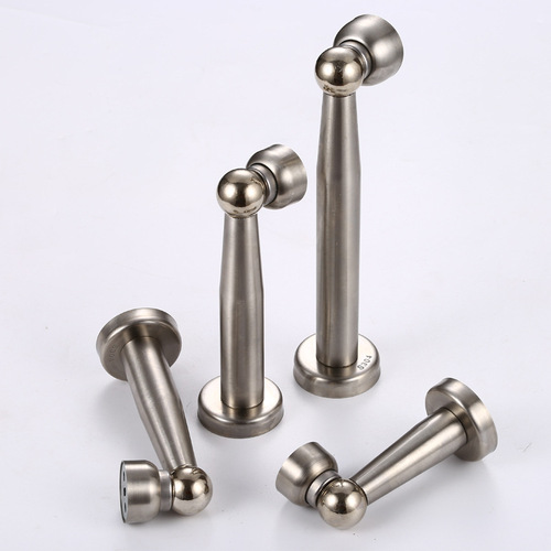 Manufacturer wholesale stainless steel extended door absorber invisible thickening extra long strong magnetic wall absorber weighted anti-collision door bumper