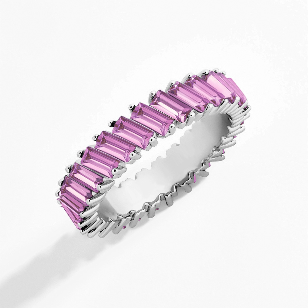 Wholesale Jewelry Fashion Colorful Alloy Artificial Crystal Plating Rings display picture 7