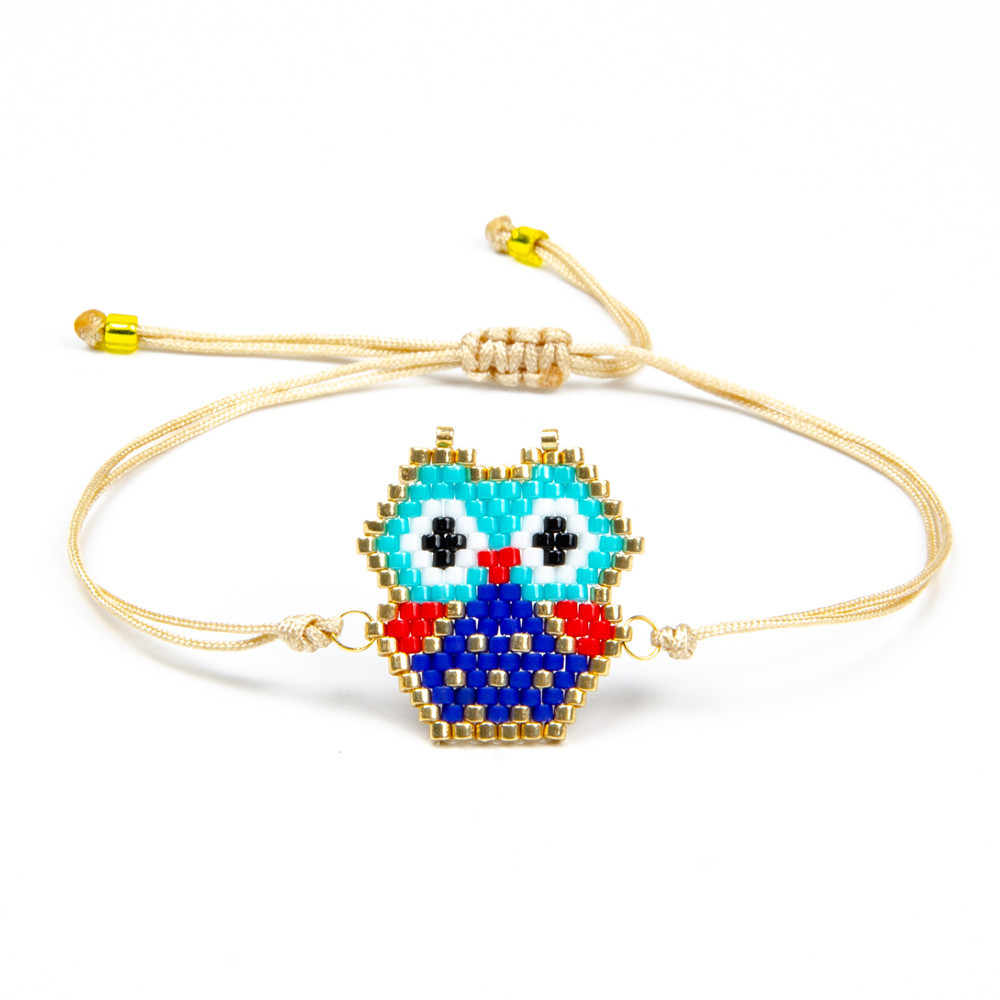 Small bracelet owl OWL animal jewelry popular jewelry rope braided bracelet wholesalepicture4