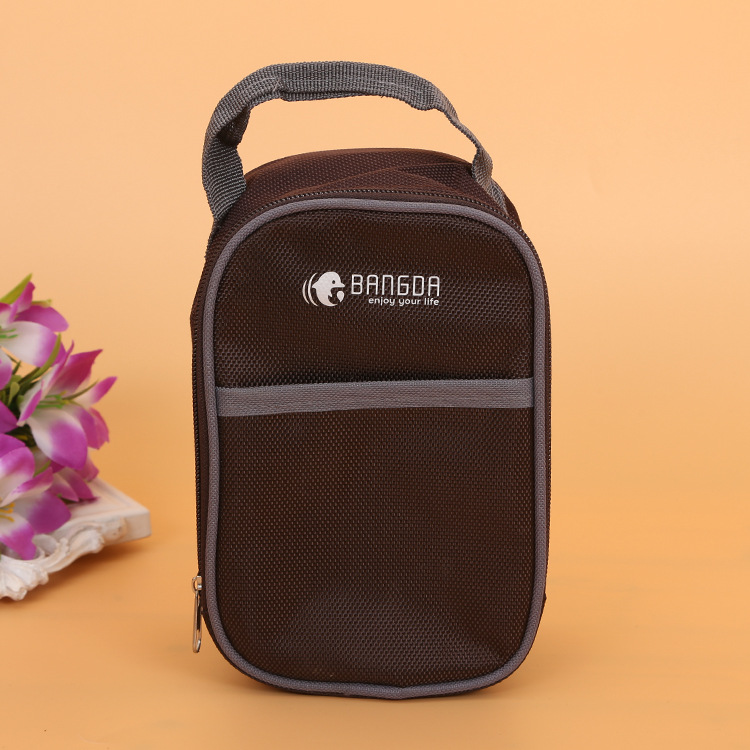 手提牛津布骨条包出差旅行收纳包多功能带饭餐印刷logo便当盒饭