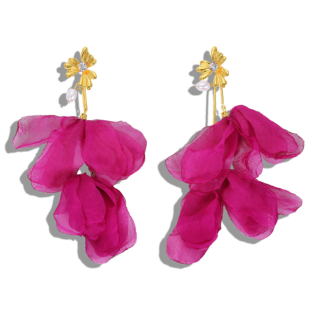 Spinning Earrings Alloy Resin Pearl Earring Accessories Wholesale display picture 8