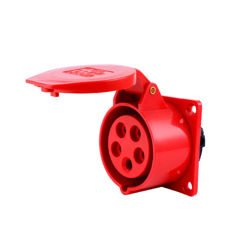 Factory direct selling IP44 waterproof and dustproof industrial plug aviation socket coupler 3 cores 4 wires 5 holes 16A/32A