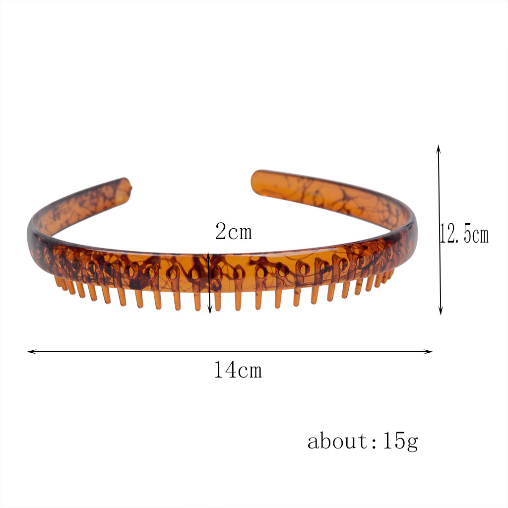 Fashion U Shape Resin Stoving Varnish Hair Band 1 Piece display picture 24