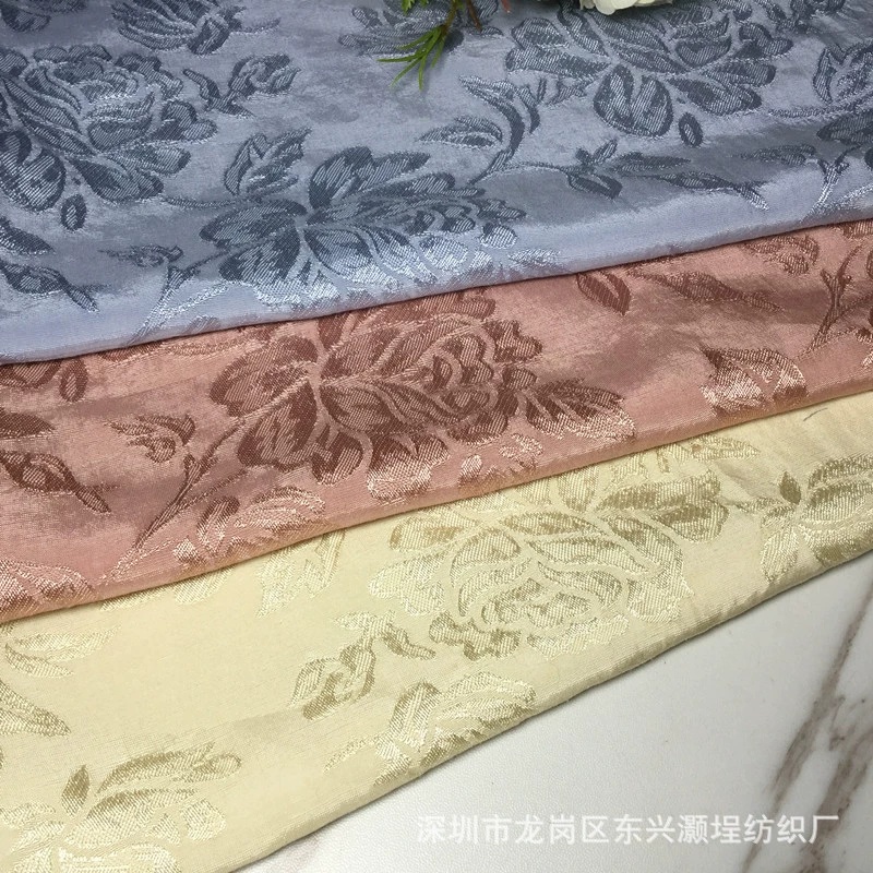 Новые весенне-летние товары, тенцел/лен с пионовым узором, женская ткань в китайском стиле, жаккард из льна