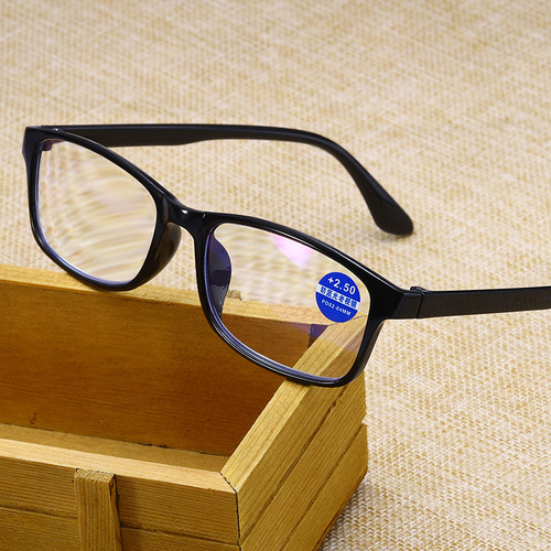 New finished myopia glasses, student glasses, flat glasses, anti-blue light, reading glasses, glasses case, manufacturer wholesale 450-600