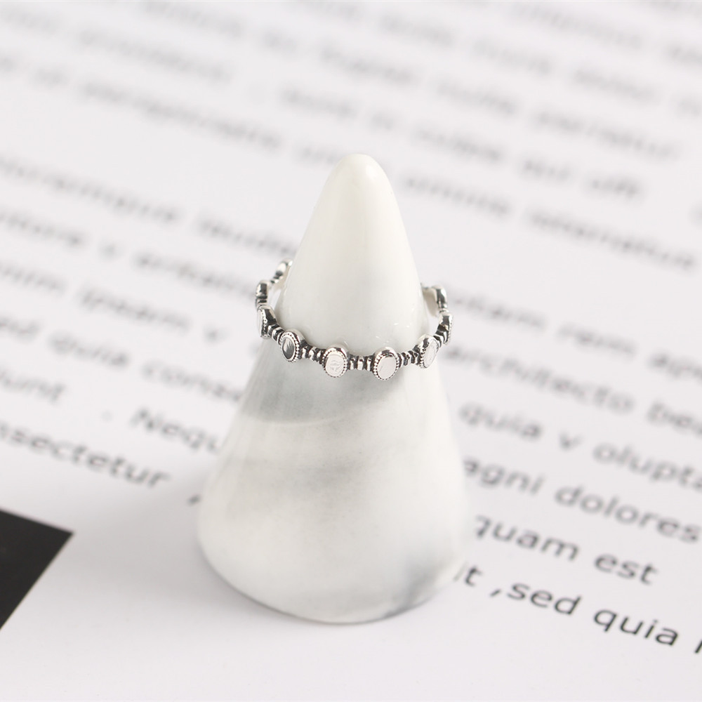 Tyj0282 Korean Korean Style S925 Sterling Silver Geometric Ins Style Personality All-Match Fashionmo