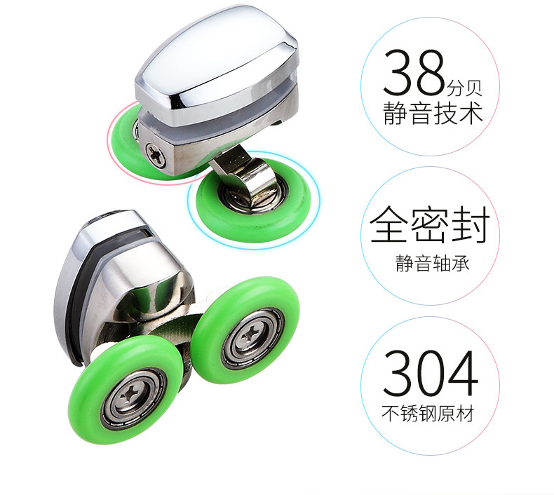 厂家批发不锈钢淋浴房弧扇形钢化玻璃隔断移门洗澡间