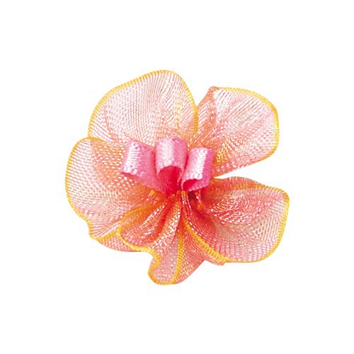 Yao Ming cinta flor decoración hecha a mano 2,2 cm ancho cinta flor accesorios de bricolaje regalo embalaje ropa interior ropa cinta pequeña flor