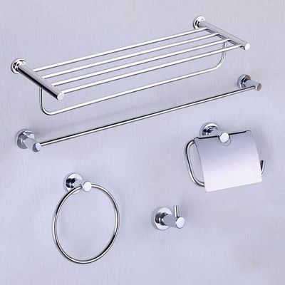 亞色浴室五金挂件套裝YS406N5C N3C挂衣鈎浴巾架毛巾環廁紙盒卷筒