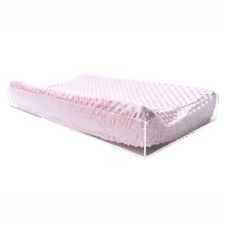 6毫米厚的优质版 婴儿浴巾托盘丙烯酸有机玻璃托盘收纳