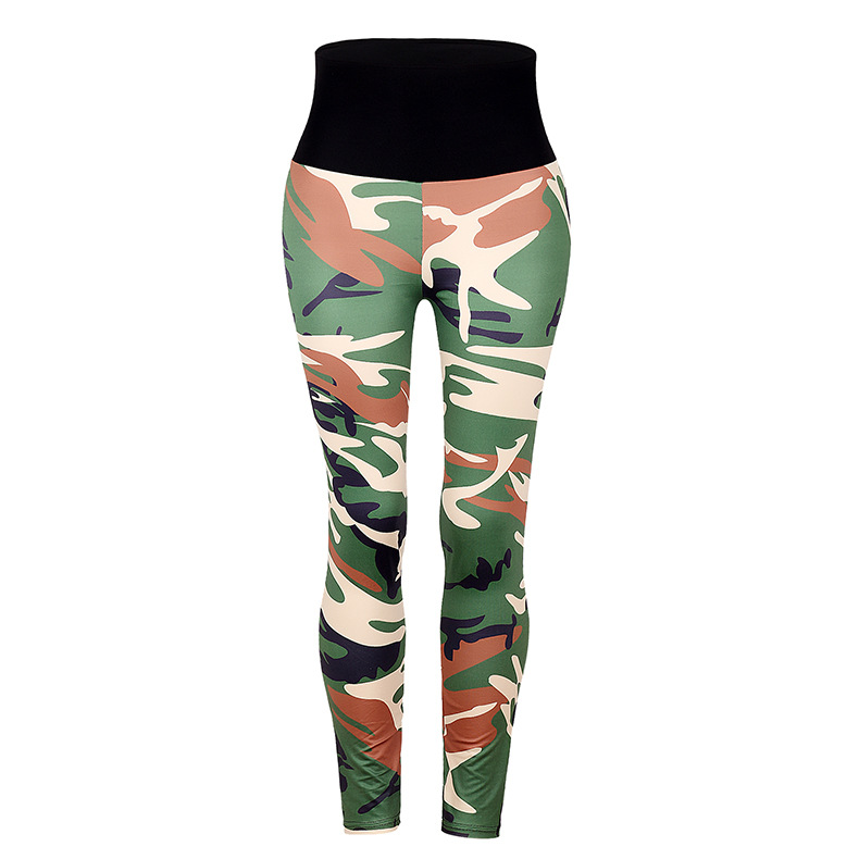 high waist hip camouflage print leggings  NSZH22151