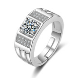 Мужское платиновое кольцо на день Святого Валентина, белое золото 18 карат, подарок на день рождения