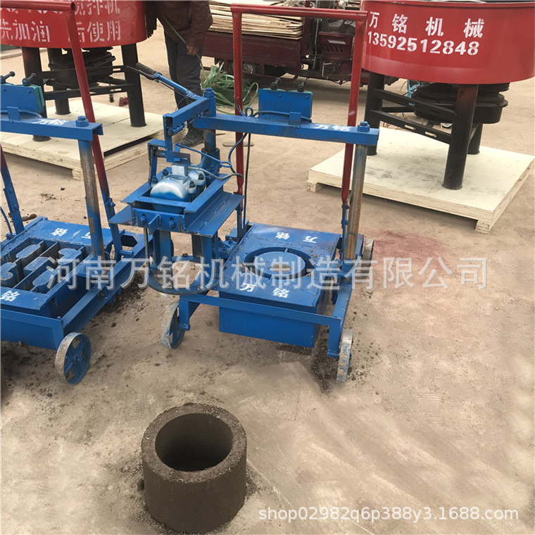 圆筒排水水泥砖机 预制水泥小花盆机器