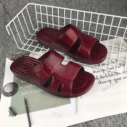 Slip-resistant and wear-resistant oil-soap slippers Wuzhuan slippers for men wholesale blown soles direct sales summer new style